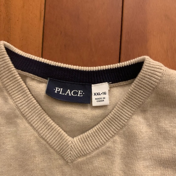 The Children's Place Sweaters - Children’s Place beige sweater boys xxl